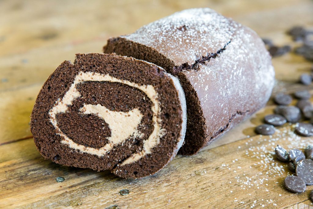 Chocolate Swiss Roll Hills' Bakery